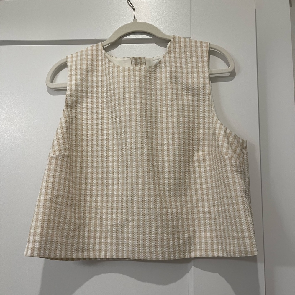 Antonio Melani Gingham Top Size 14